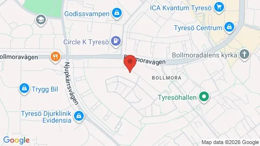 Apartments for rent i Tyresö - kort over placeringen