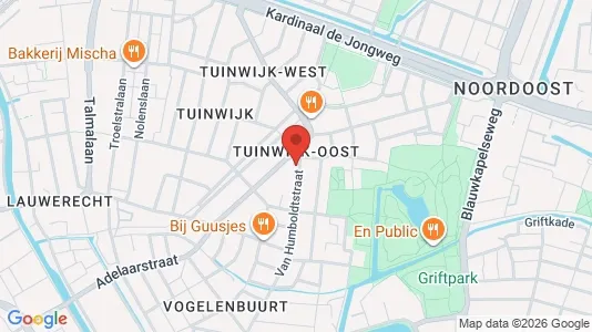 Apartments for rent i Utrecht Noord-Oost - kort over placeringen