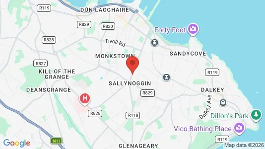 Apartments for rent i Monkstown - kort over placeringen