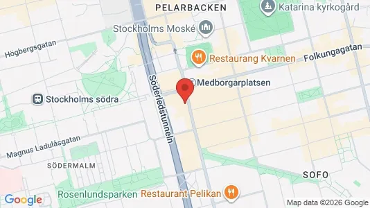 Apartments for rent i Södermalm - kort over placeringen