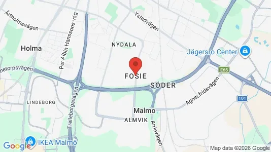 Apartments for rent i Fosie - kort over placeringen
