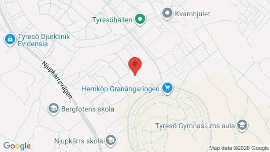 Apartments for rent i Tyresö - kort over placeringen