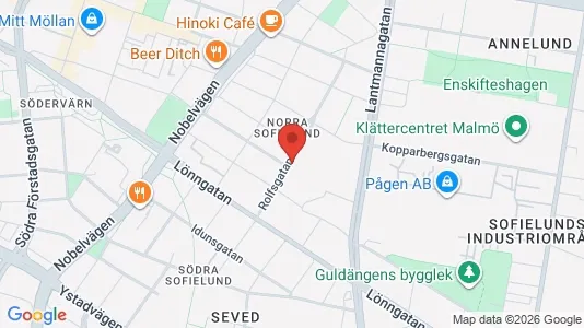 Apartments for rent i Sofielund - kort over placeringen