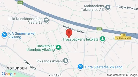 Apartments for rent i Västerås - kort over placeringen