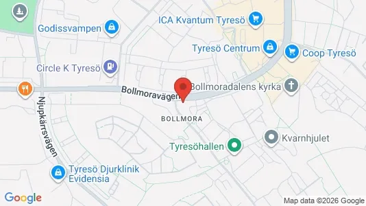 Apartments for rent i Tyresö - kort over placeringen