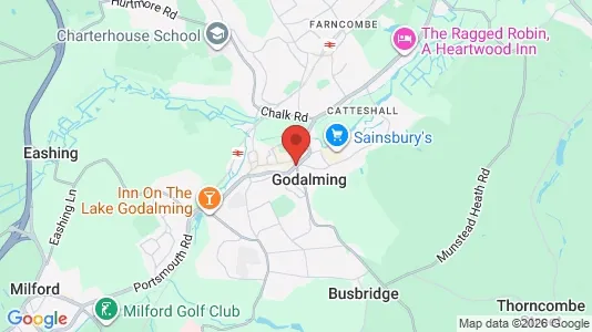 Houses for rent i Godalming - Surrey - kort over placeringen