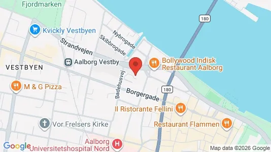 Apartments for rent i Aalborg Center - kort over placeringen