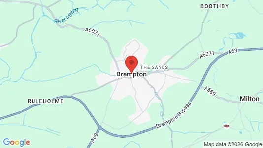 Houses for rent i Brampton - Cumbria - kort over placeringen
