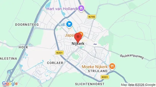 Houses for rent i Nijkerk - kort over placeringen