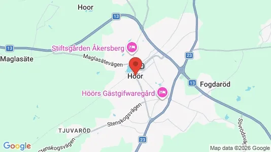 Houses for rent i Höör - kort over placeringen