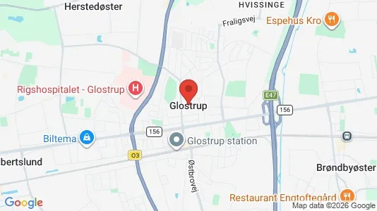 Apartments for rent i Glostrup - kort over placeringen