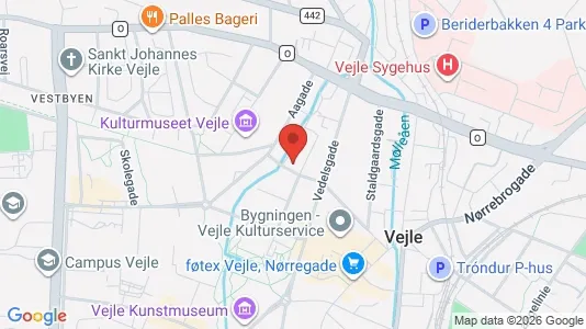 Apartments for rent i Vejle Center - kort over placeringen