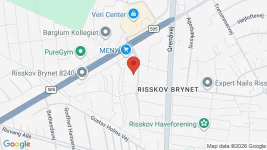 Apartments for rent i Risskov - kort over placeringen