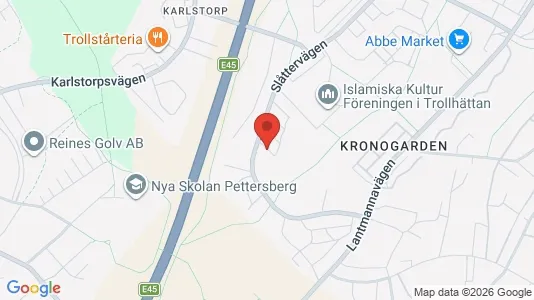 Apartments for rent i Trollhättan - kort over placeringen