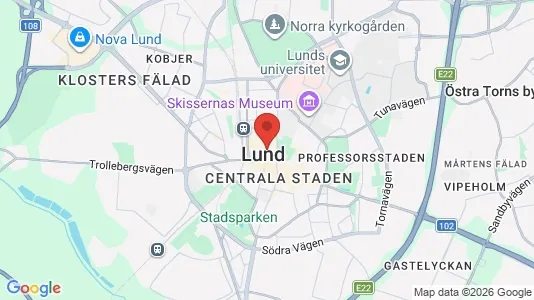 Houses for rent i Lund - kort over placeringen