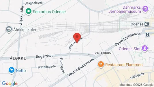 Apartments for rent i Odense C - kort over placeringen