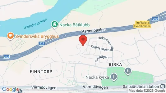 Apartments for rent i Nacka - kort over placeringen