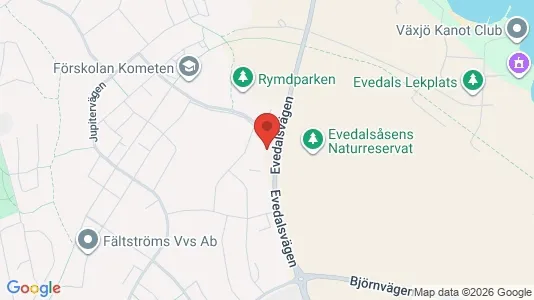 Apartments for rent i Växjö - kort over placeringen