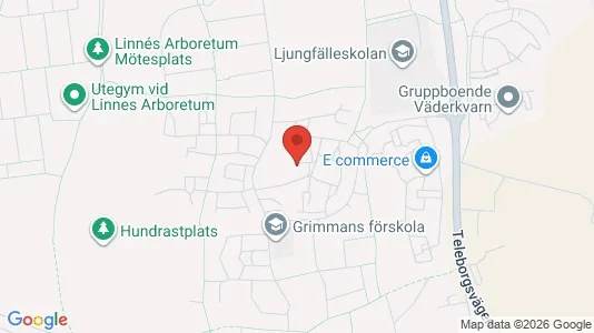 Apartments for rent i Växjö - kort over placeringen