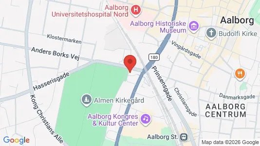 Apartments for rent i Aalborg Center - kort over placeringen