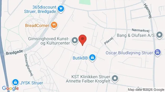 Apartments for rent i Struer - kort over placeringen