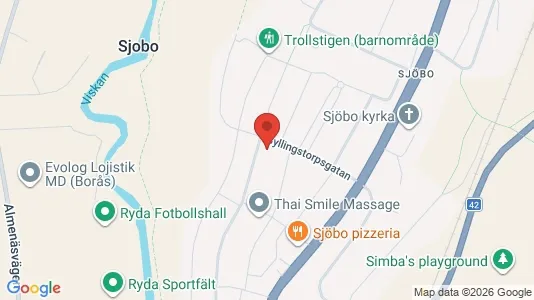 Apartments for rent i Borås - kort over placeringen