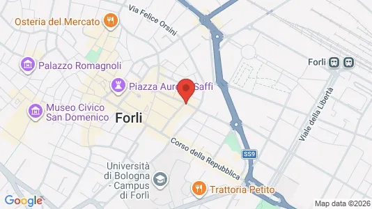Rooms for rent i Forlì - kort over placeringen