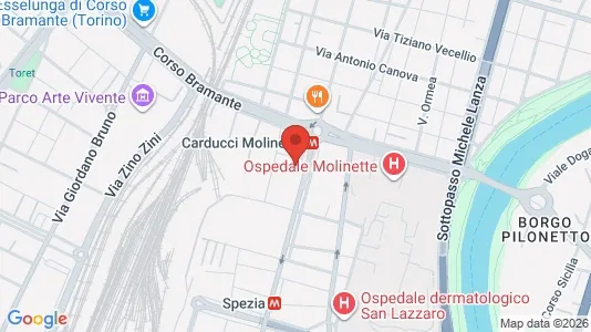 Rooms for rent i Turin - kort over placeringen