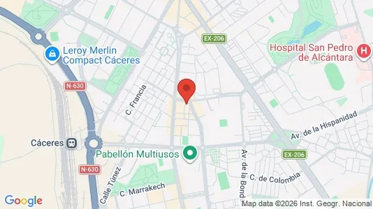 Apartments for rent in Cáceres - Photo from Google Street View