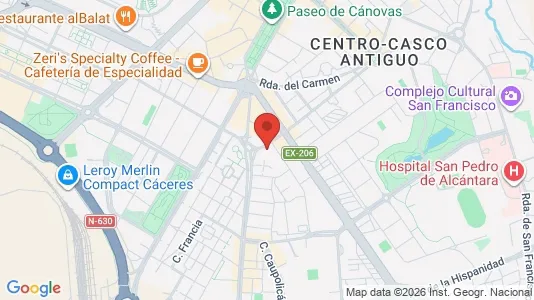 Apartments for rent in Cáceres - Photo from Google Street View