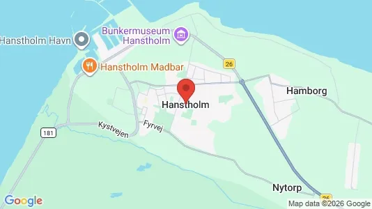 Apartments for rent i Hanstholm - kort over placeringen
