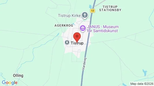 Apartments for rent i Tistrup - kort over placeringen