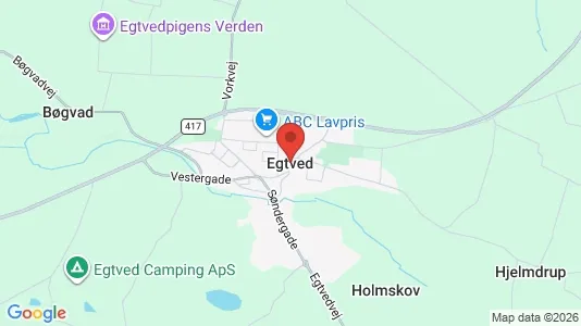 Apartments for rent i Egtved - kort over placeringen