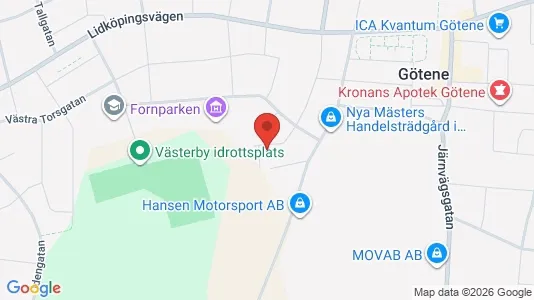 Apartments for rent i Götene - kort over placeringen