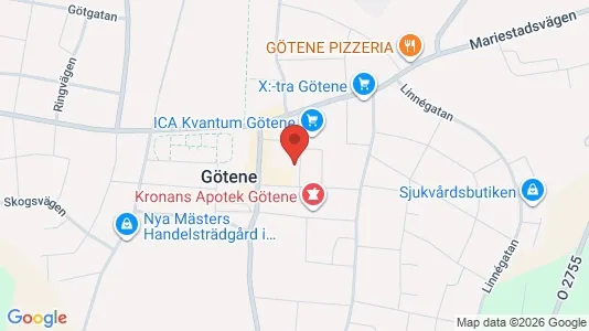 Apartments for rent i Götene - kort over placeringen