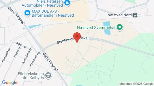 Apartments for rent i Næstved - kort over placeringen