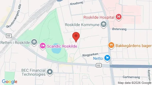 Apartments for rent i Roskilde - kort over placeringen