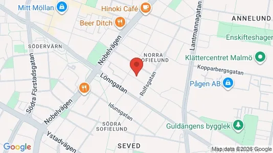 Apartments for rent i Sofielund - kort over placeringen