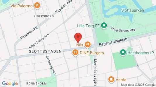 Apartments for rent i Malmö City - kort over placeringen