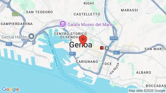 Rooms for rent i Genoa - kort over placeringen