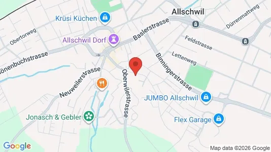 Apartments for rent i Arlesheim - kort over placeringen