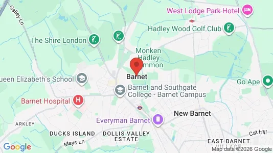 Houses for rent i Barnet - Hertfordshire - kort over placeringen