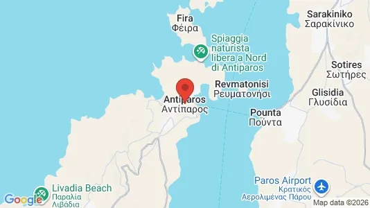 Houses for rent i Antiparos - kort over placeringen