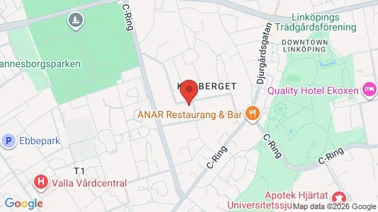 Apartments for rent i Linköping - kort over placeringen