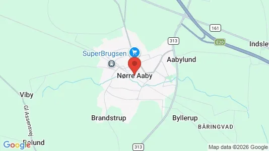 Apartments for rent i Nørre Aaby - kort over placeringen
