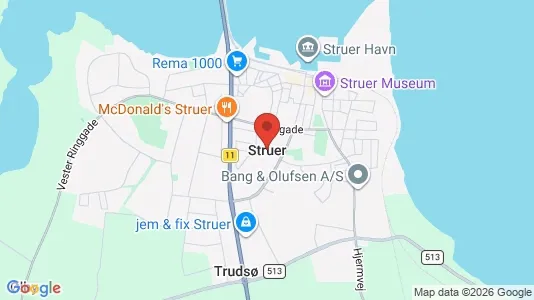Apartments for rent i Struer - kort over placeringen