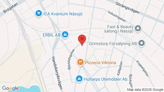 Apartments for rent i Nässjö - kort over placeringen