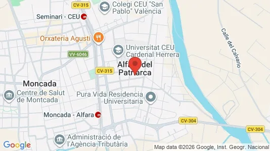 Apartments for rent i Alfara del Patriarca - kort over placeringen