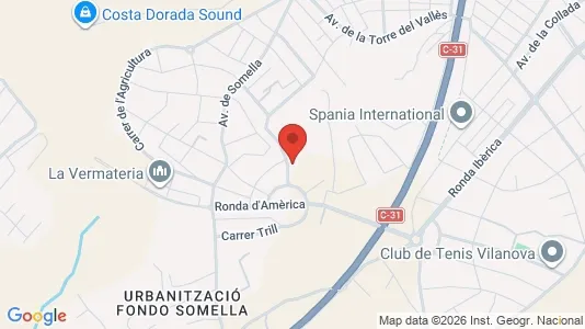 Apartments for rent i Vilanova i la Geltrú - kort over placeringen