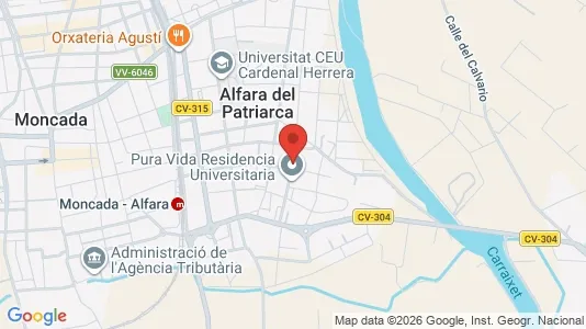 Rooms for rent i Alfara del Patriarca - kort over placeringen
